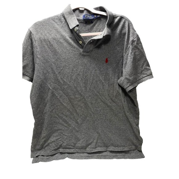 Gray Polo Ralph Lauren Men's T-Shirt Dress Top Size XL Red Horse Custom Fit Line - Picture 1 of 8